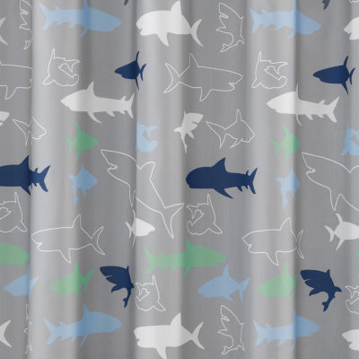 Under The Stars Shark Shower Curtain