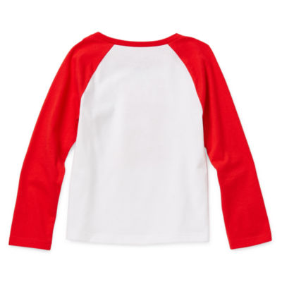 Okie Dokie Toddler & Little Girls Round Neck Long Sleeve T-Shirt