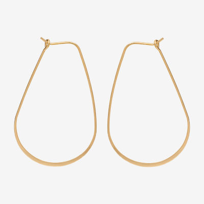 Bijoux Bar Delicates Gold Tone Hoop Earrings