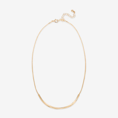 Bijoux Bar Delicates Gold Tone 15 Inch Snake Collar Necklace