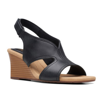 Clarks Womens Kyarra Aster Wedge Sandals