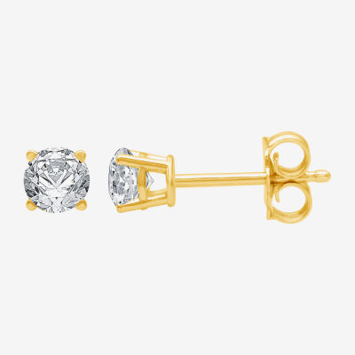 Ever Star (G / SI1-SI2) 1/2 CT. T.W. Lab Grown White Diamond 10K Gold 4.1mm Stud Earrings