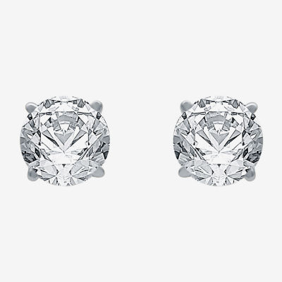 1 1/4 CT. T.W. Mined White Diamond 14K Gold 5.4mm Stud Earrings