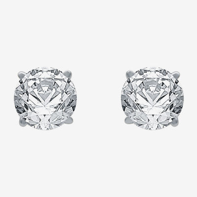 Ever Star (G / SI1-SI2) 1 1/4 CT. T.W. Lab Grown White Diamond 10K Gold 5.4mm Stud Earrings