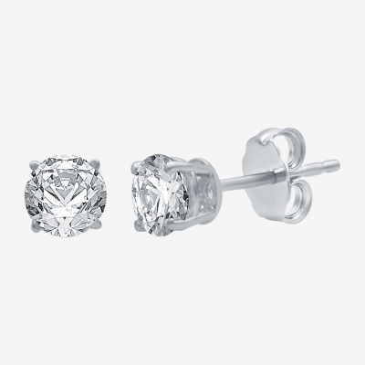 Ever Star (G / SI1-SI2) 1 1/4 CT. T.W. Lab Grown White Diamond 10K Gold 5.4mm Stud Earrings