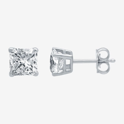 3/4 CT. T.W. Natural White Diamond 14K White Gold 4.7mm Stud Earrings