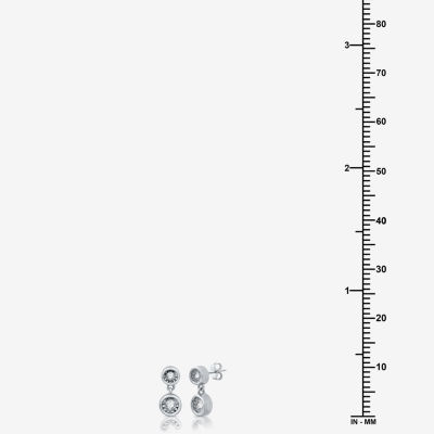 Ever Star (G / SI1-SI2) 1/8 CT.T.W. Lab-Grown Diamond Sterling SIlver 10.2mm Round Stud Earrings