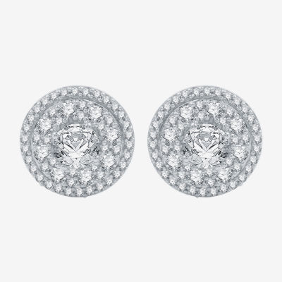 (H-I / I1) 1 1/2 CT.T.W. Lab-Grown Diamond 10K Gold 12mm Stud Earrings