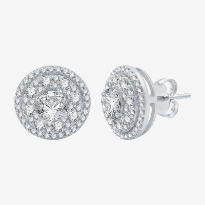 (H-I / I1) 1 1/2 CT.T.W. Lab-Grown Diamond 10K Gold 12mm Stud Earrings