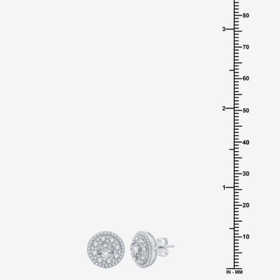 (H-I / I1) 1 1/2 CT.T.W. Lab-Grown Diamond 10K Gold 12mm Stud Earrings