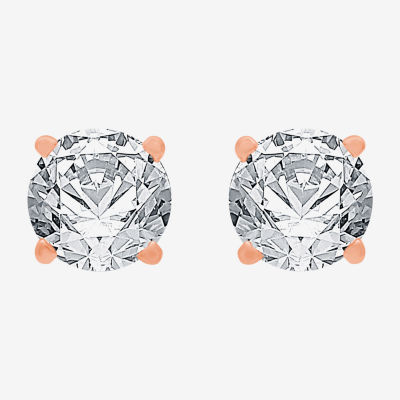 Deluxe Collection 1 CT. T.W. Mined White Diamond 14K Gold 5.2mm Stud Earrings