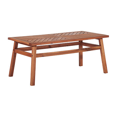 Vincent Patio Coffee Table, One Size, Brown