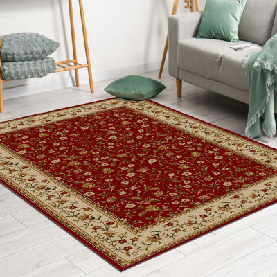 Como Floral Traditional Oriental Indoor Rectangular Area Rug