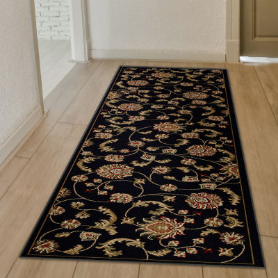 Radici Como Transitional Floral Indoor Rectangular Runner