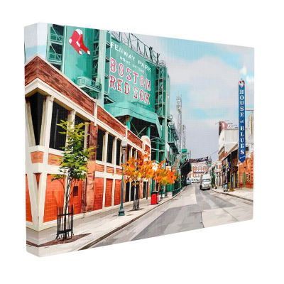 Stupell Industries Fenway Park Boston Cityscape Canvas Art