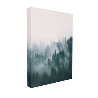 Stupell Industries Misty Forest Trees Canvas Art