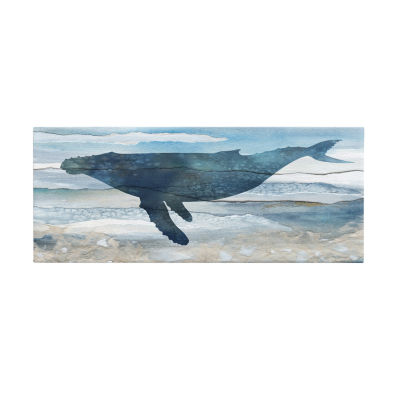 Stupell Industries Abstract Whale Silhouette Canvas Art