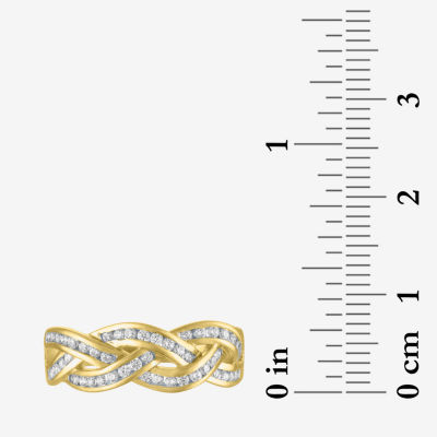 (I1-I2/ G-H) 1/3 CT. T.W. Lab Grown White Diamond 10K Gold Band