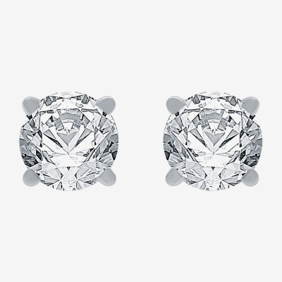 5/8 CT. T.W. Natural White Diamond 10K Gold 4.3mm Round Stud Earrings