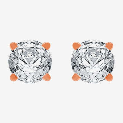 Ever Star (G / SI1-SI2) 5/8 CT.T.W. Lab-Grown Diamond 10K Rose Gold Round Stud Earrings