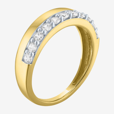 (G-H / Si2-I1) 1/2 CT. T.W. Lab Grown White Diamond 10K Gold Band