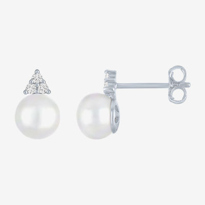 Yes, Please! White Cultured Freshwater Pearl Sterling Silver 2-pc. Jewelry Set