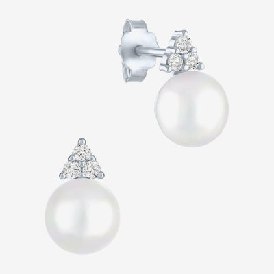 Yes, Please! White Cultured Freshwater Pearl Sterling Silver 2-pc. Jewelry Set