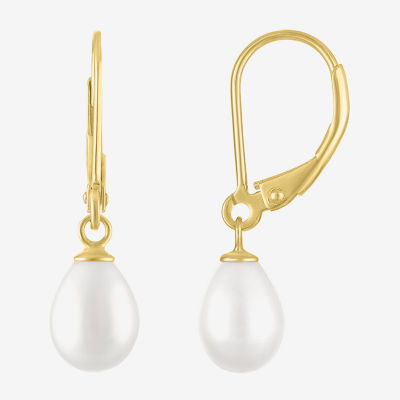 Yes, Please! White Cultured Freshwater Pearl 14K Gold Over Silver Oval 2-pc. Jewelry Set