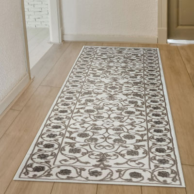 Radici Pisa Arabesque Traditional Oriental 26"X91" Indoor Rectangular Runner