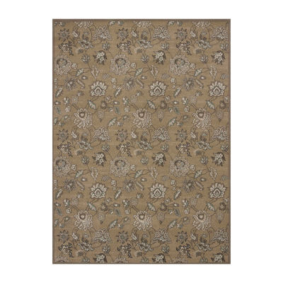 Pisa Floral Traditional Indoor Rectangular Area Rug