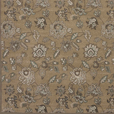 Pisa Floral Traditional Indoor Rectangular Area Rug