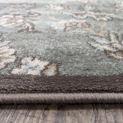 Pisa Floral Traditional Indoor Round Area Rug