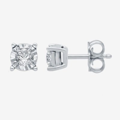 1/6 CT. T.W. Mined White Diamond  5.6mm Stud Earrings