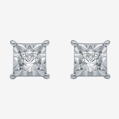 1/6 CT. T.W. Mined White Diamond 5.3mm Stud Earrings