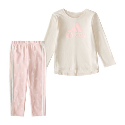 Adidas baby girl 2 piece set best sale