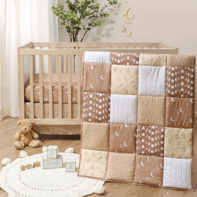 The Peanutshell Boho Celestial 3-pc. Crib Bedding Set