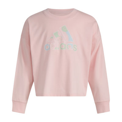 adidas Toddler Girls Round Neck Long Sleeve T-Shirt