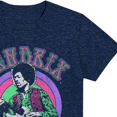 Big Boys Hendrix Crew Neck Short Sleeve Graphic T-Shirt