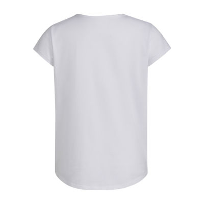 adidas Big Kid Girls Crew Neck Short Sleeve Regular Fit Graphic T-Shirt