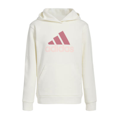 adidas Big Kid Girls Long Sleeve Fleece Active Hoodie