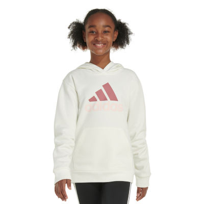 adidas Big Kid Girls Long Sleeve Fleece Hoodie