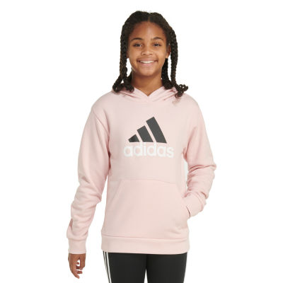 adidas Big Kid Girls Long Sleeve Fleece Hoodie