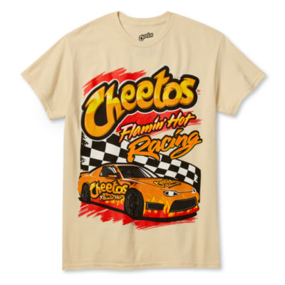 Mens Short Sleeve Flaming Hot Cheetos Racing Graphic T-Shirt