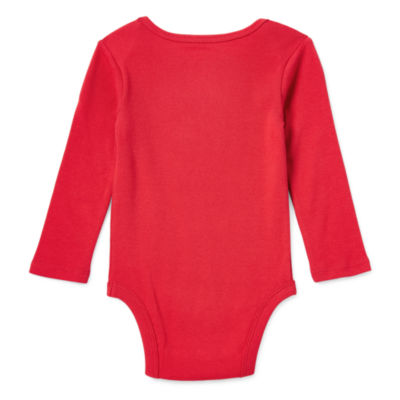 Okie Dokie Baby Boys Crew Neck Long Sleeve Bodysuit