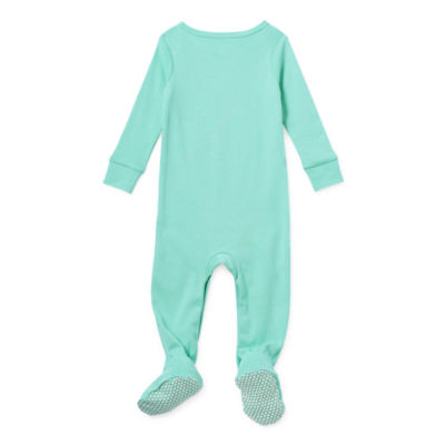 Okie Dokie Baby Girls Footed Long Sleeve One Piece Pajama