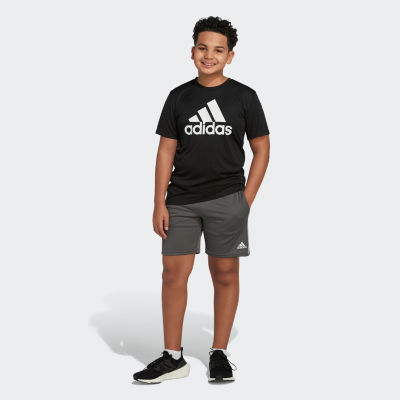 adidas Big Boys Crew Neck Short Sleeve Graphic T-Shirt