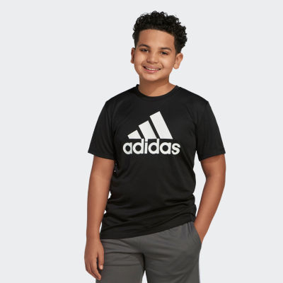 adidas Big Boys Crew Neck Short Sleeve Graphic T-Shirt