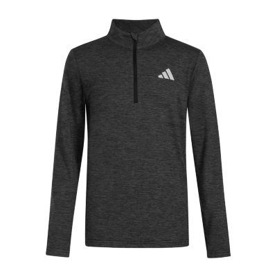 adidas Big Boys Mock Neck Long Sleeve Jersey