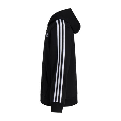 adidas Big Boys Fleece Hooded Midweight Jacket