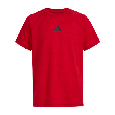 adidas Big Boys Dri-Fit Crew Neck Short Sleeve Graphic T-Shirt